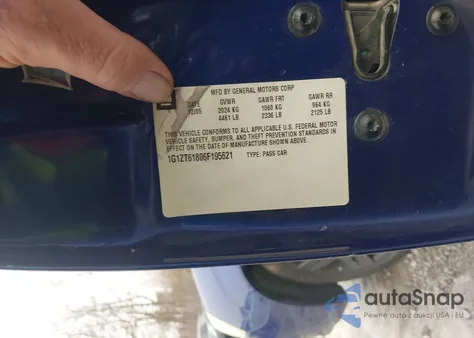 2006 Chevrolet Malibu Maxx Lt из США, поврежденный, VIN 1G1ZT61806F195621